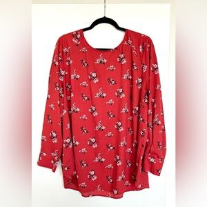 LOFT PLUS Floral Blouse Size 22